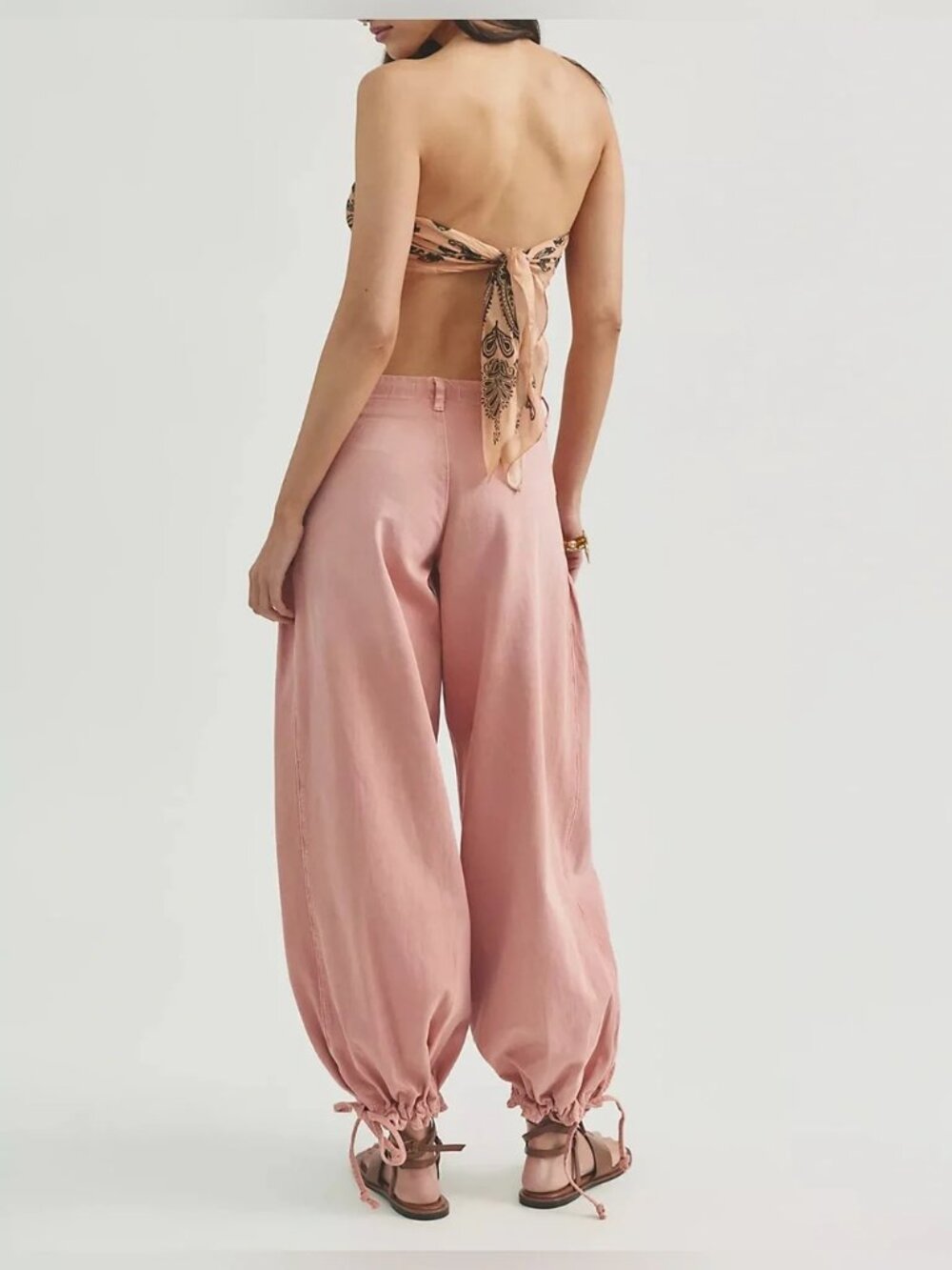 Free People We the Free Lotus Balloon Jeans Size 25 Peachy Keen